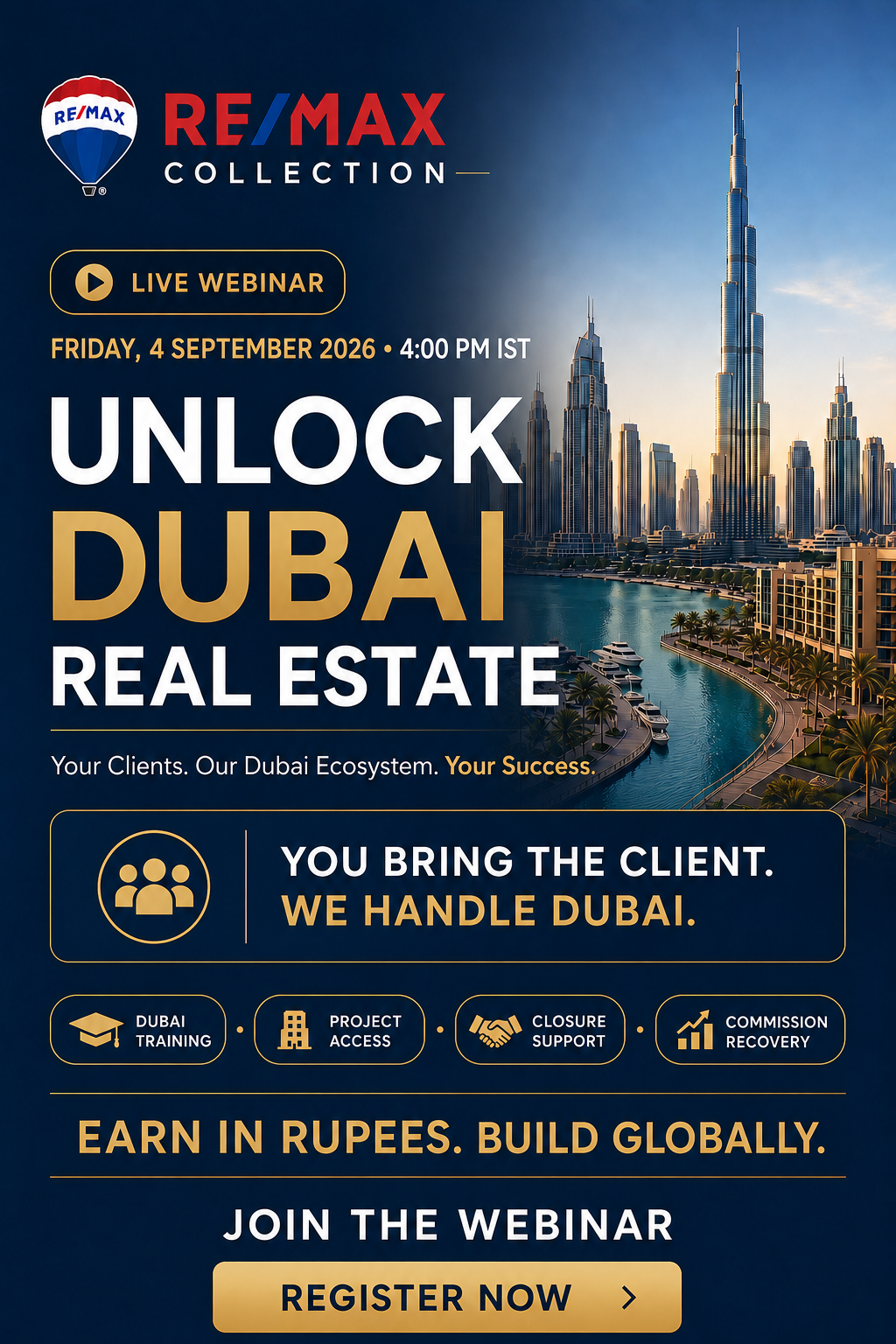 Unlock Dubai.. Exclusive webinar at 4pm on 4th sept 2026