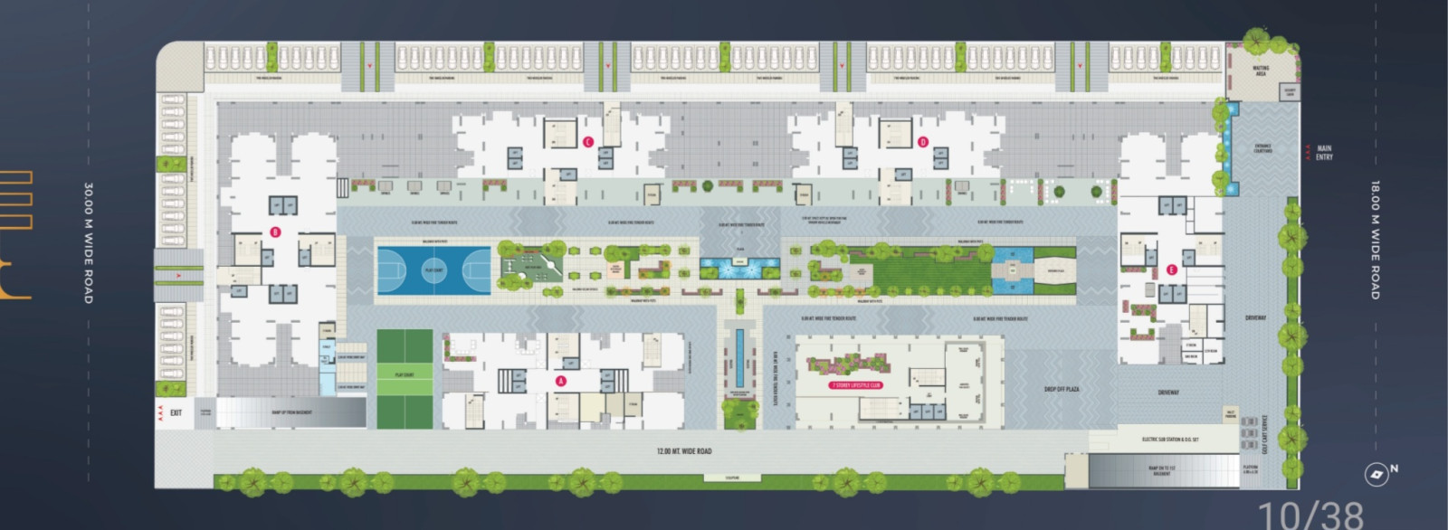 Society Ground Floor Amenities Plans