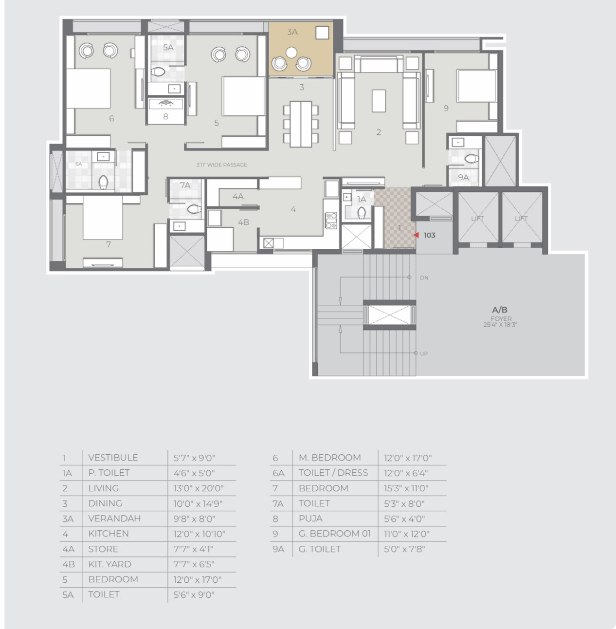 4bhk Flat