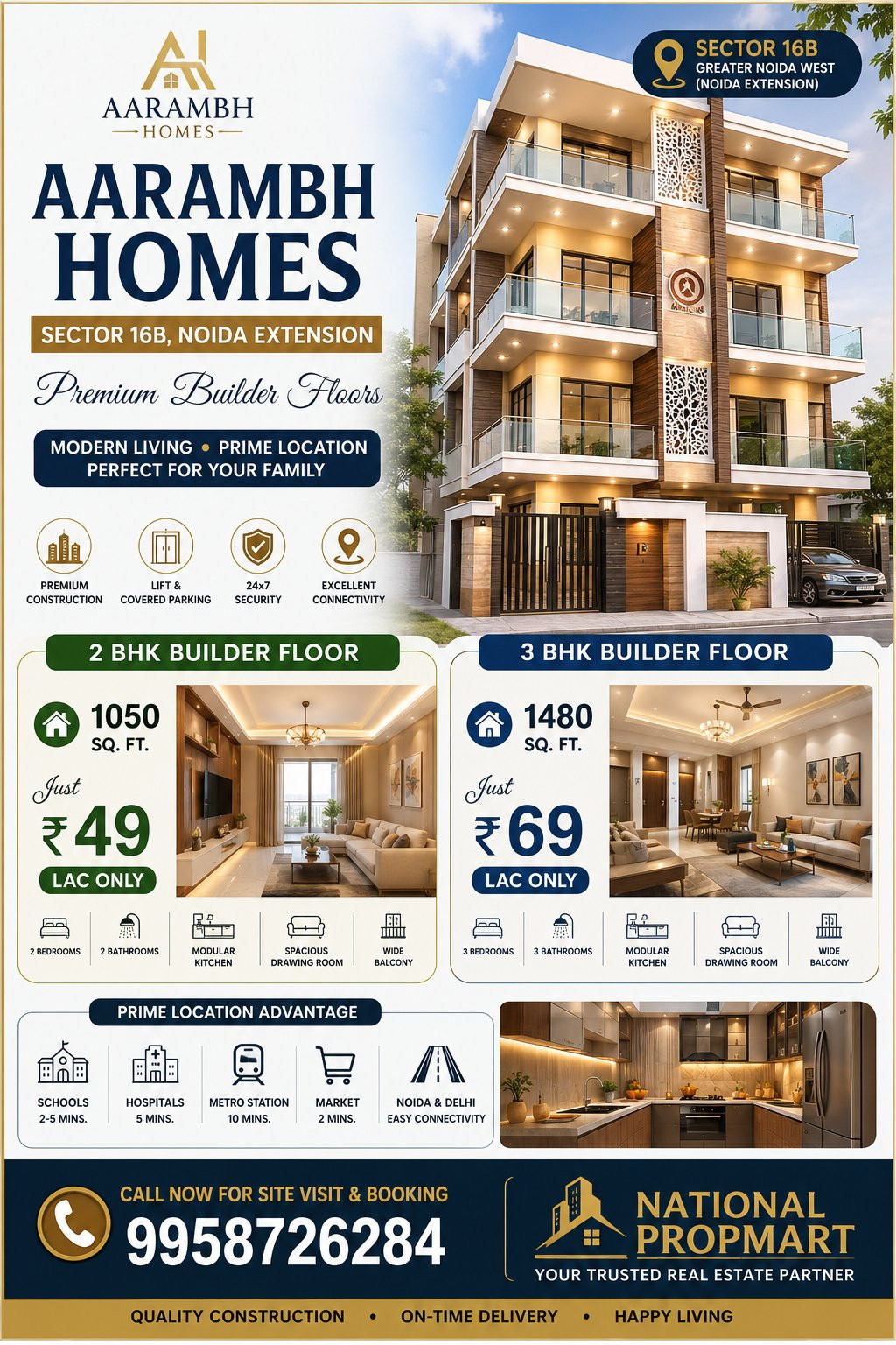 aarambh homes sector 16b noida extention