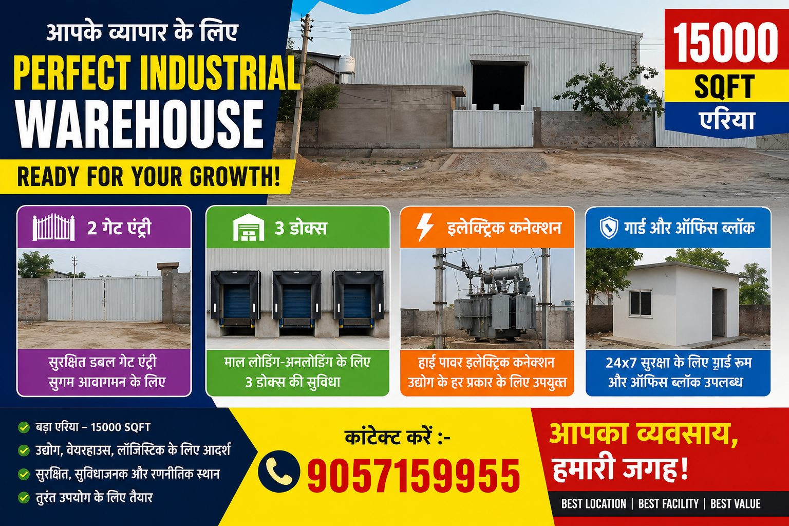 Industrial Shed for rent in Matsya Industrial Area, Alwar