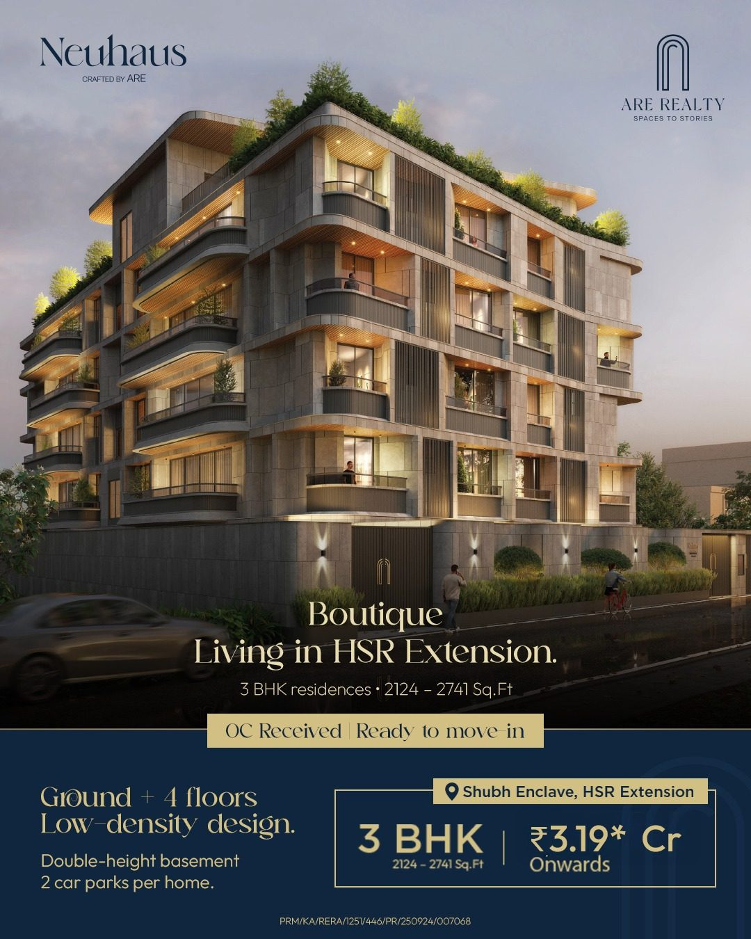 3 BHK Apartment for sale in HSR Layout, Bengaluru