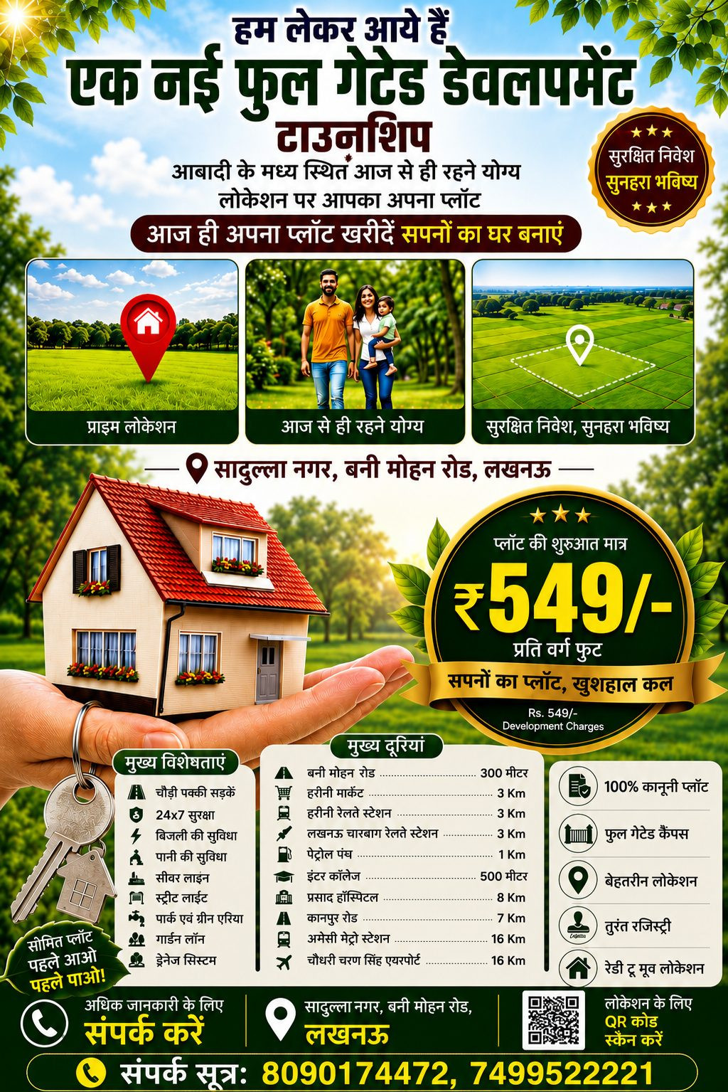 Residential plot for sale in Lucknow