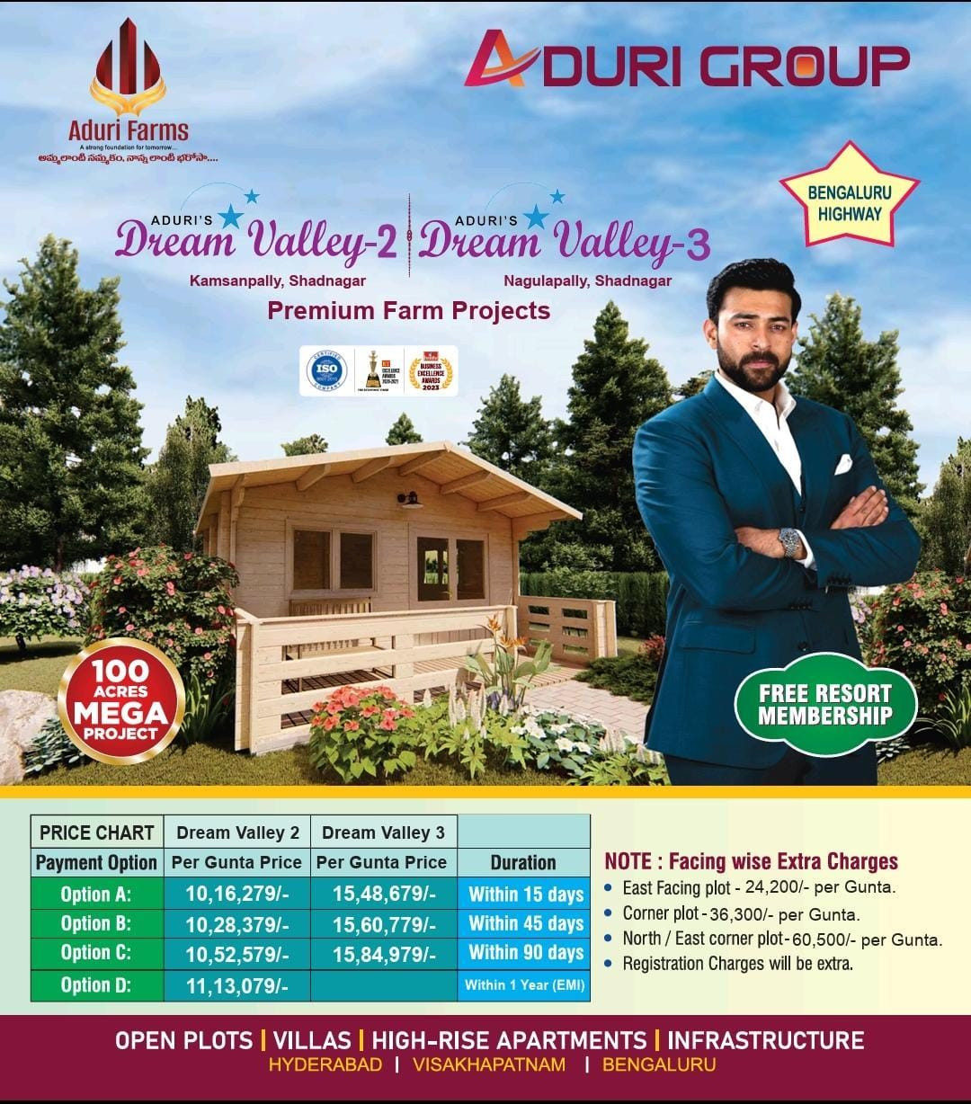 Residential plot for sale in Shadnagar