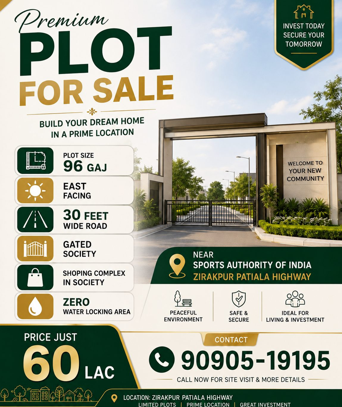 Residential plot in Zirakpur, Mohali — hero photo
