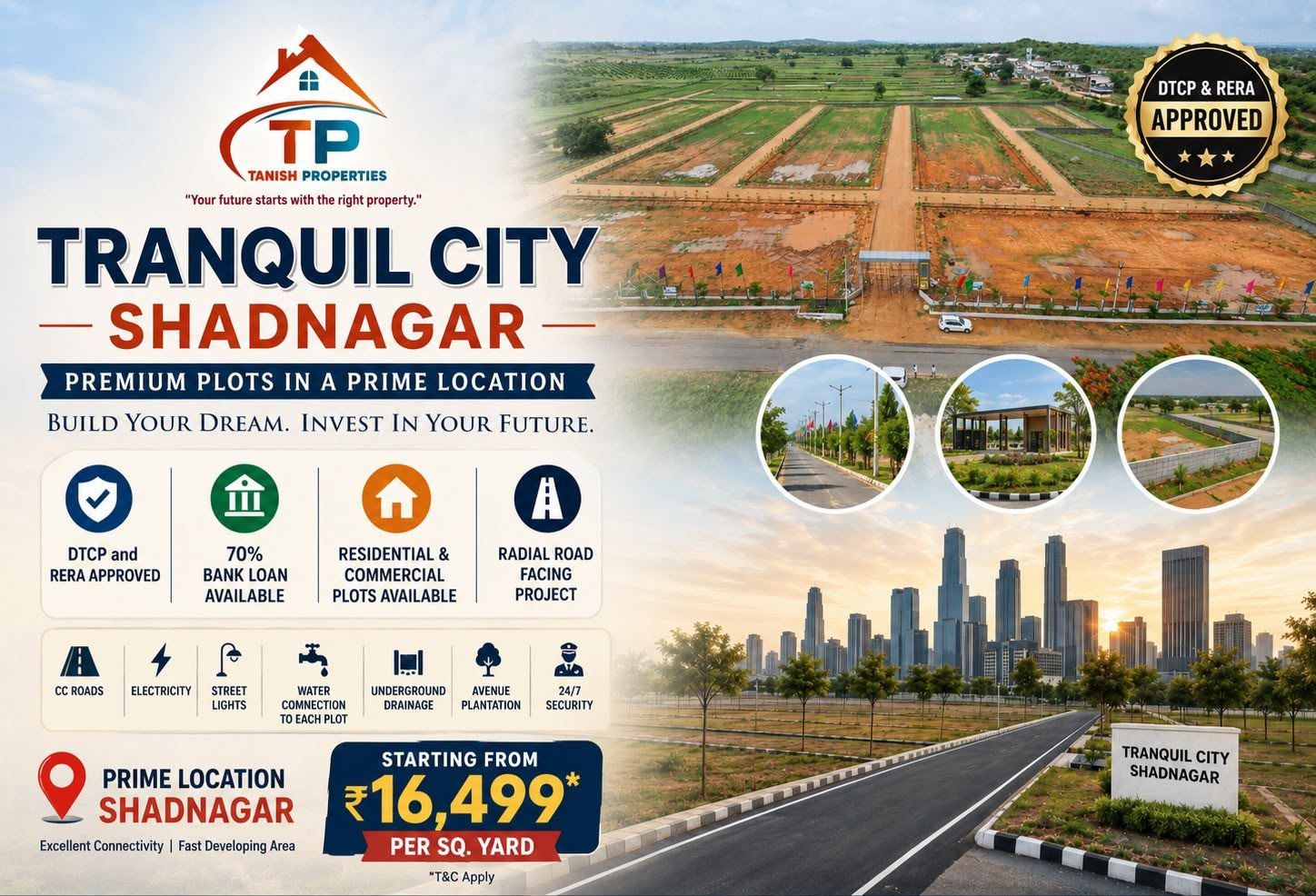 Residential plot in Shadnagar — hero photo
