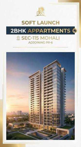 2 BHK Mohali Flat For Sale by Guru Estate — 2 BHK in Mohali