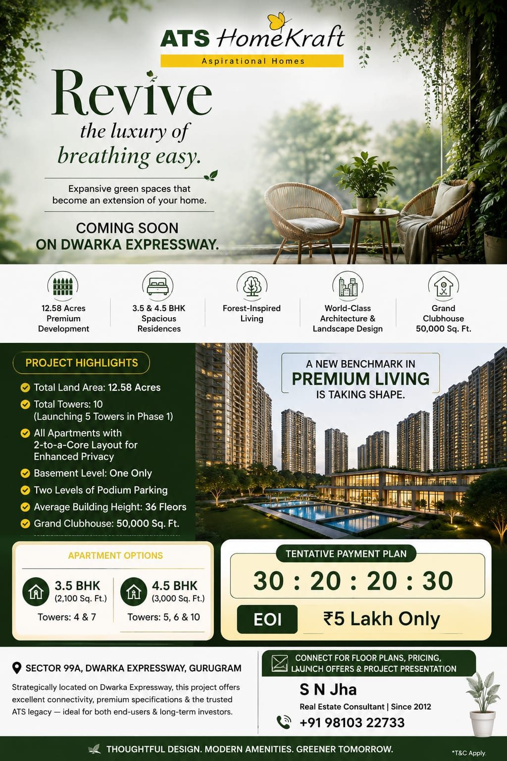 3 BHK Apartment for sale in Sector 99A, gurugram