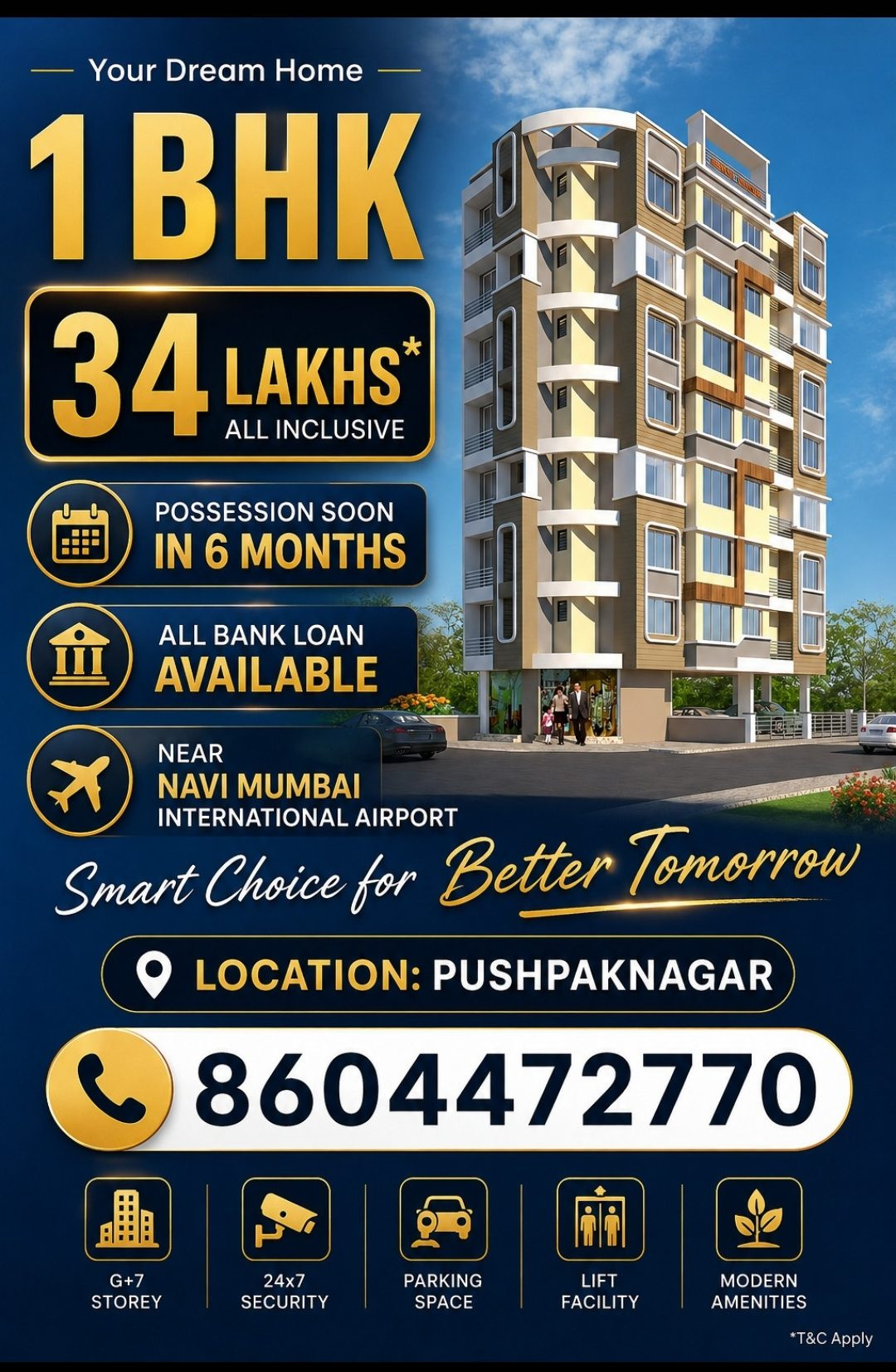 Apartment in Ulwe, Dapoli — hero photo