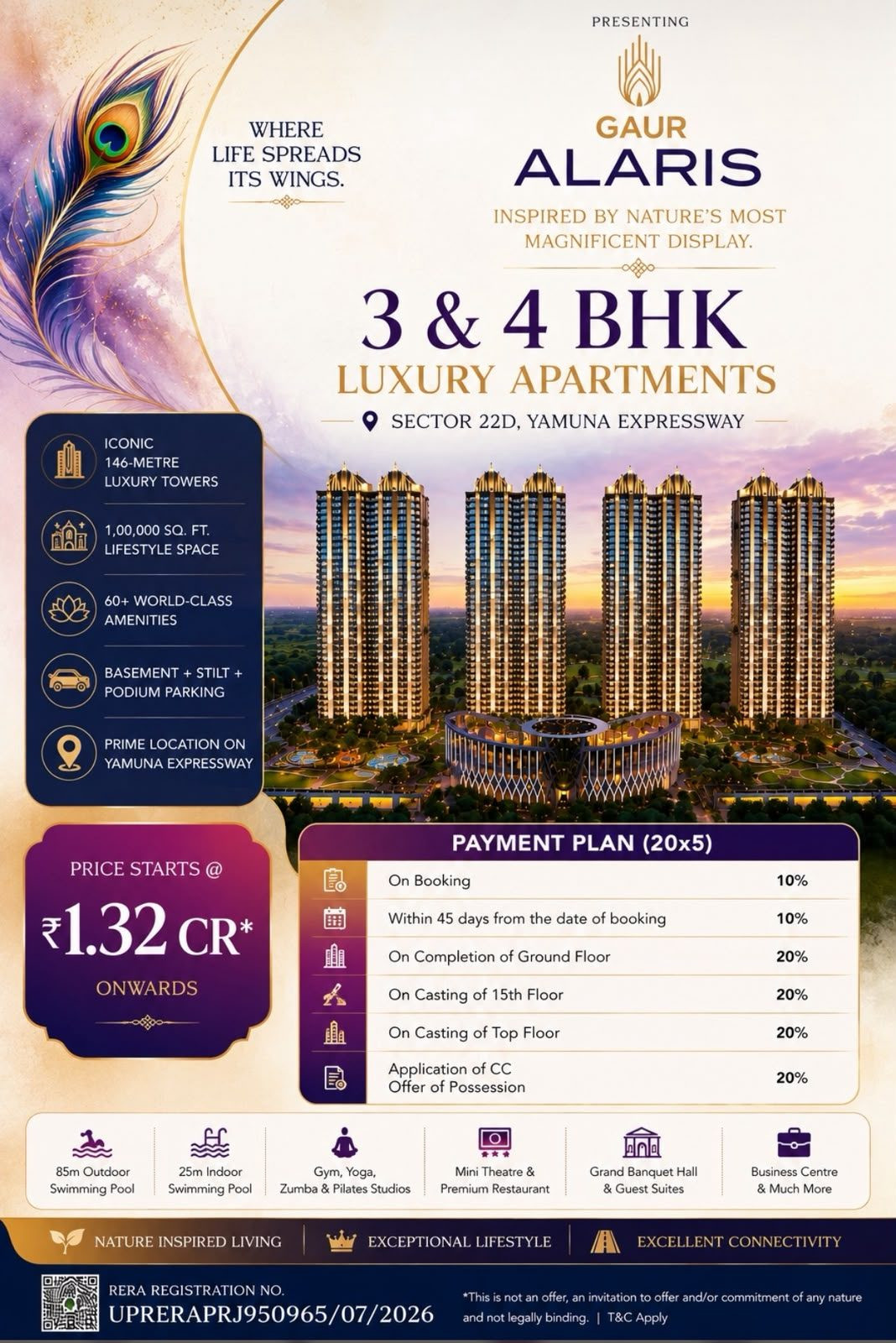 3 BHK Apartment for sale in Yamuna Expressway, Greater Noida