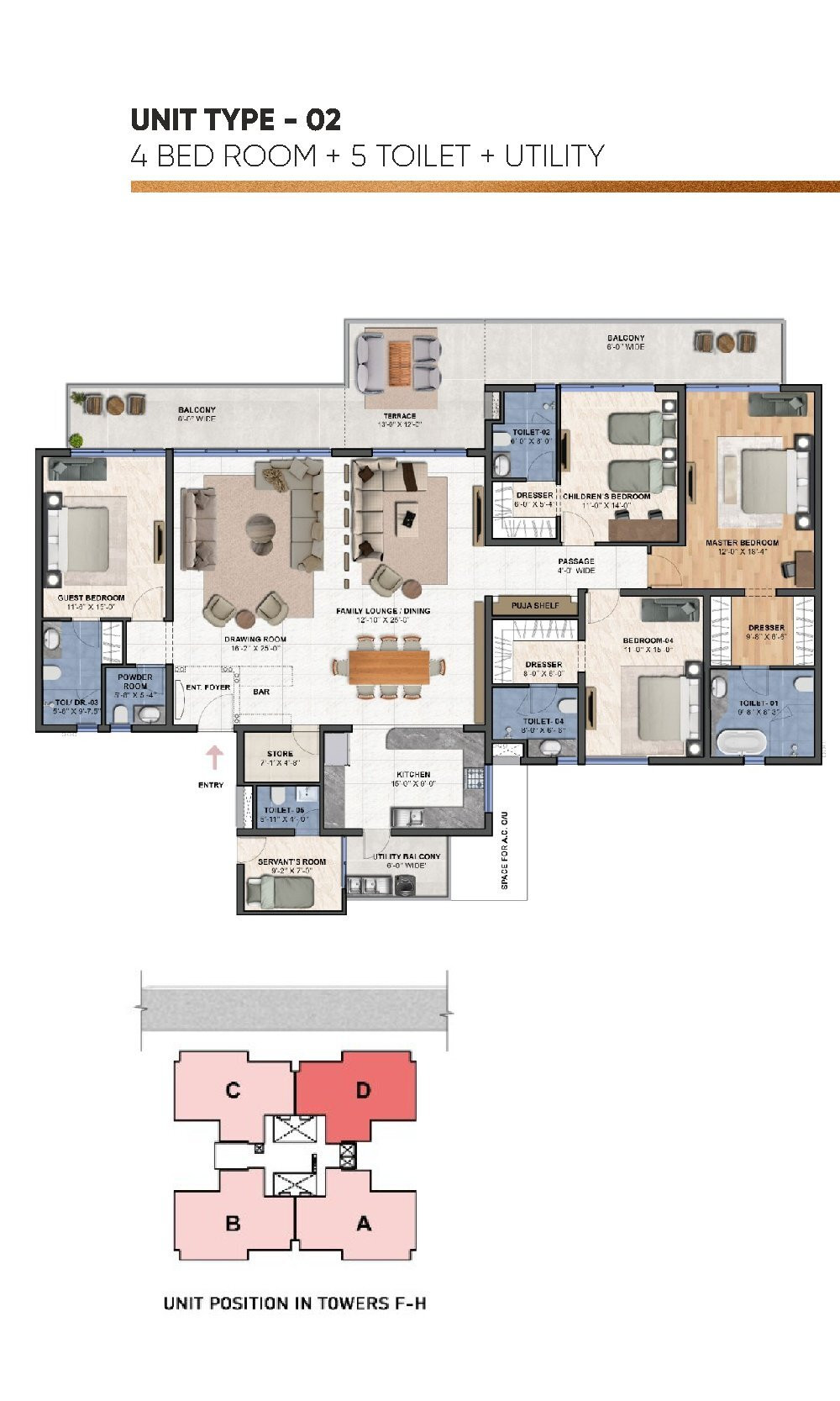 3 BHK Apartment in Sector 67, Mohali — photo 3