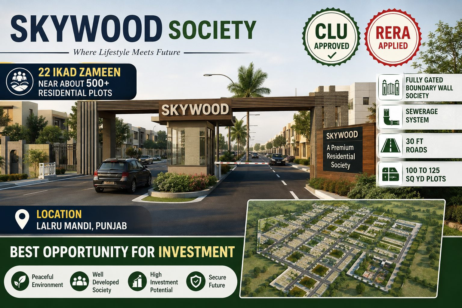 Residential plot in Lalru, Mohali — hero photo