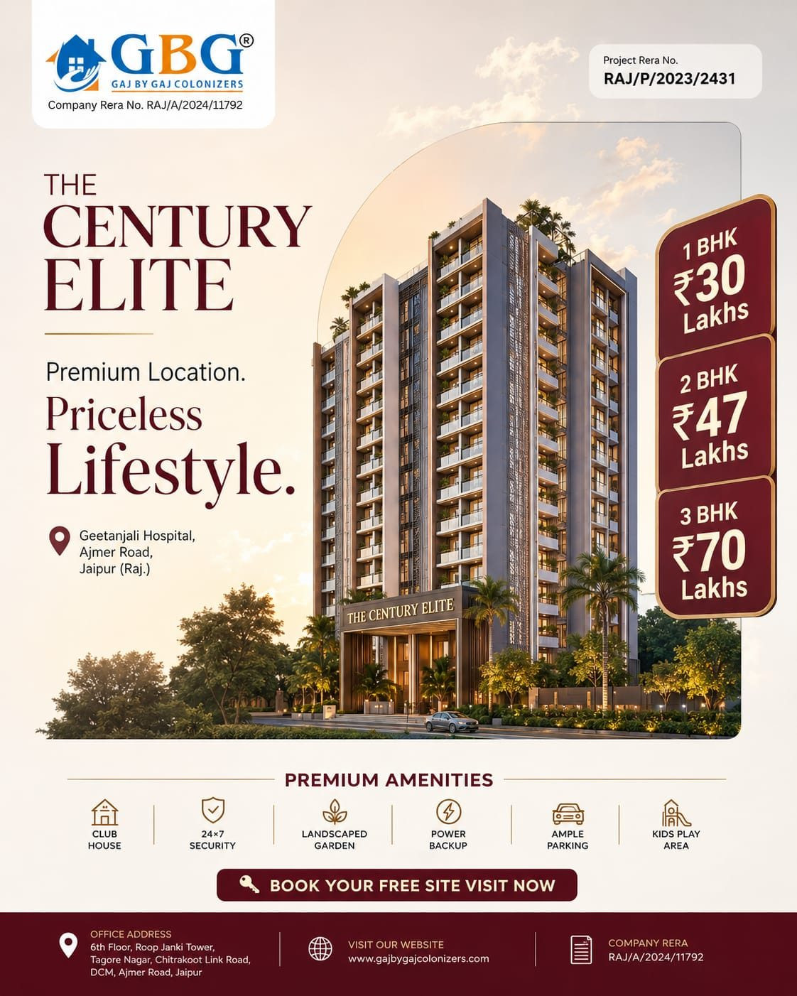 1 BHK Apartment for sale in Ajmer Road, Jaipur