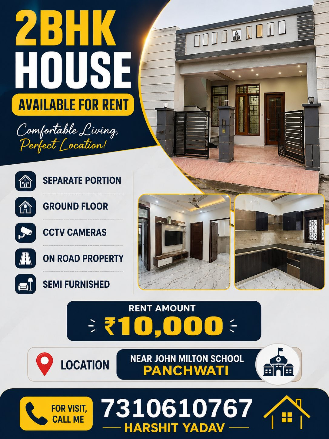 2 BHK Independent House for rent in Agra - Lucknow Expressway, Lucknow