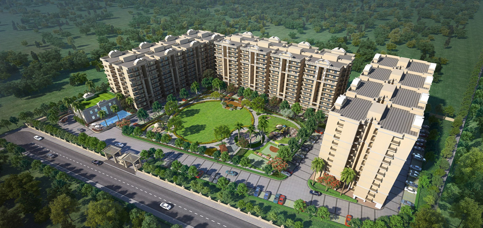 3 BHK Apartment in Zirakpur, Mohali — hero photo