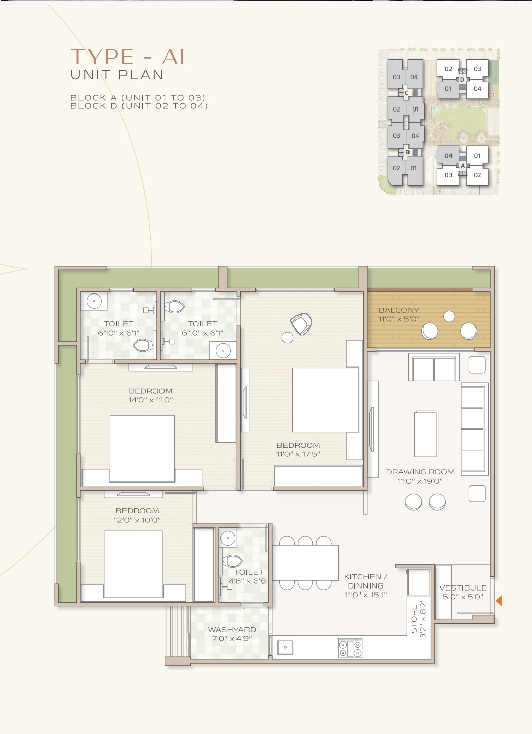 3 BHK Apartment in Ahmedabad — photo 2