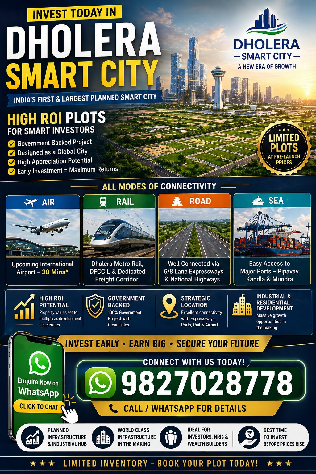 Residential plot in Dholera — hero photo