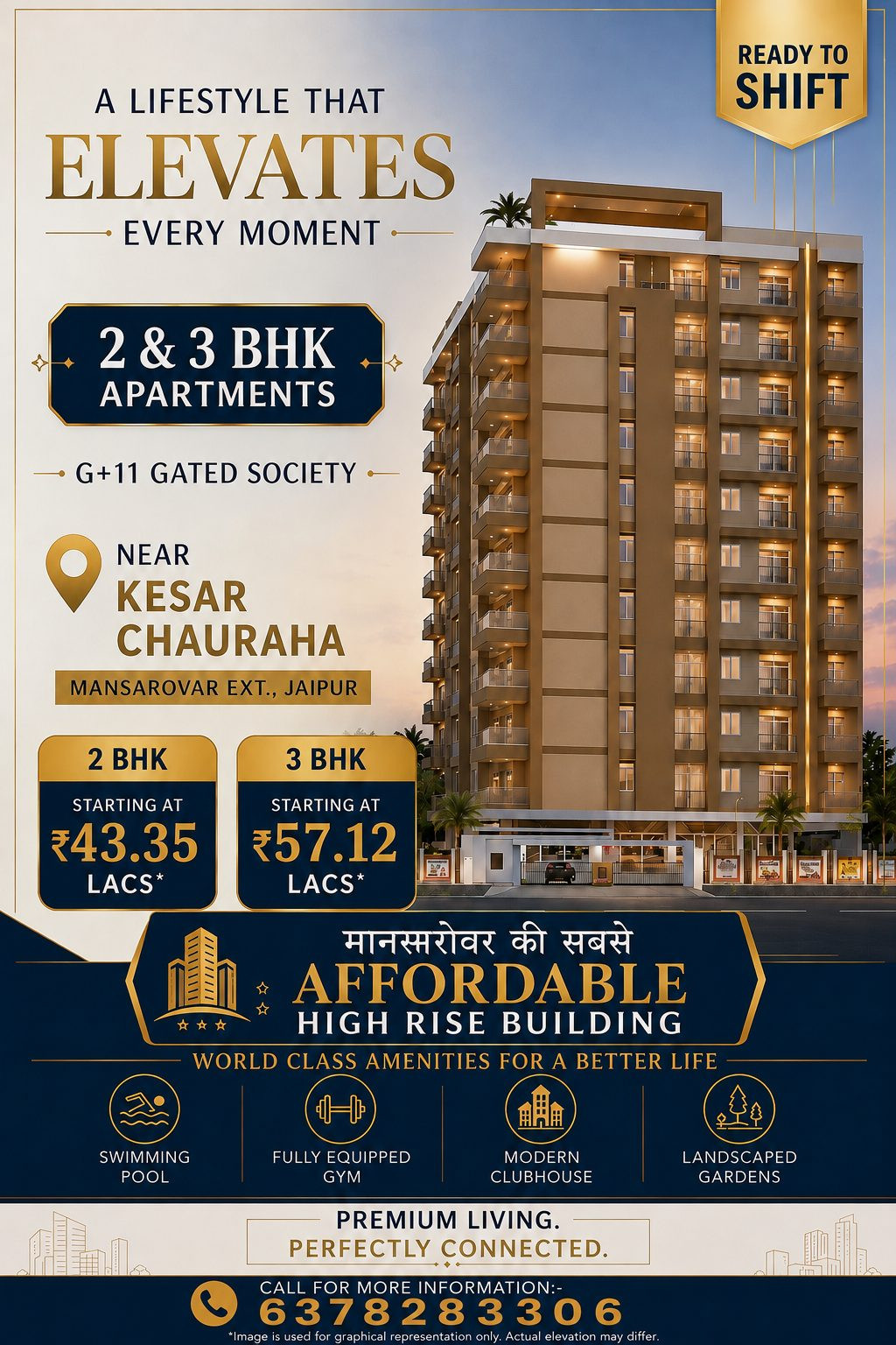 2 BHK Apartment for sale in Mansarovar, Jaipur