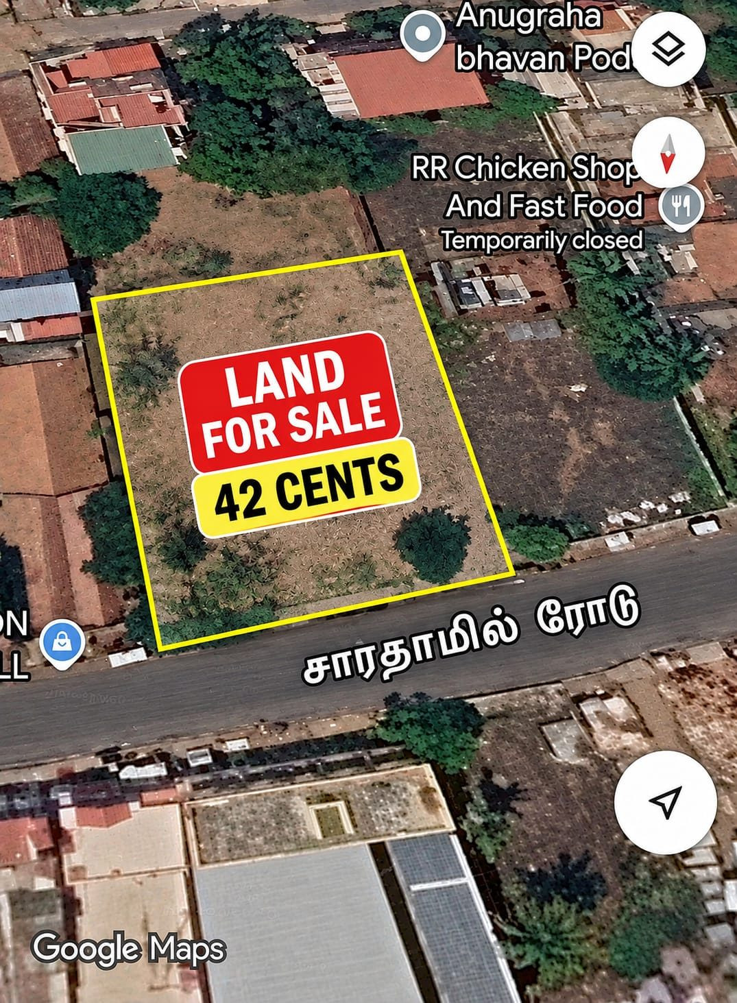 Residential plot for sale in Podanur