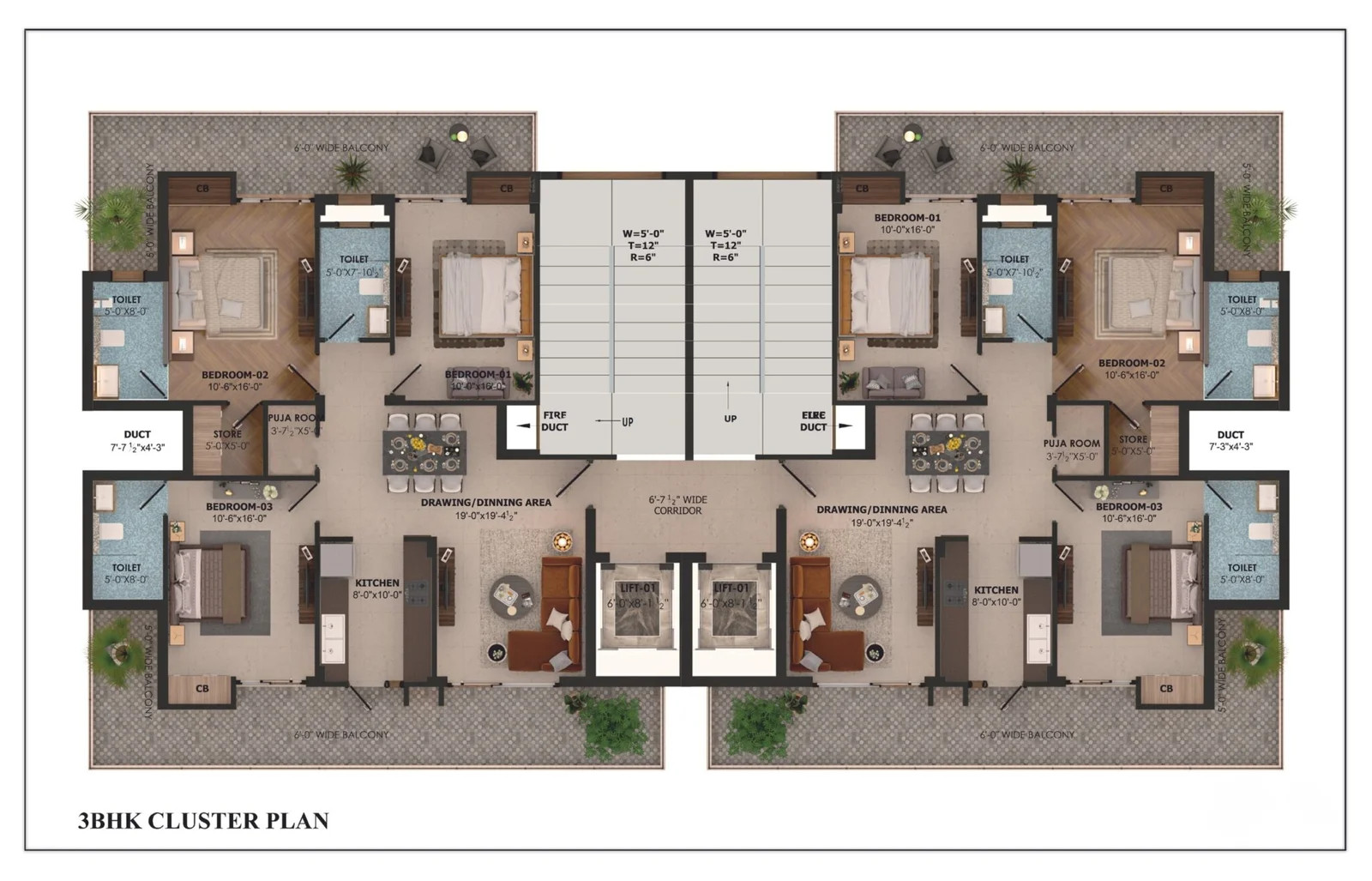 3 BHK Apartment in Peer Muchalla, Panchkula — photo 3