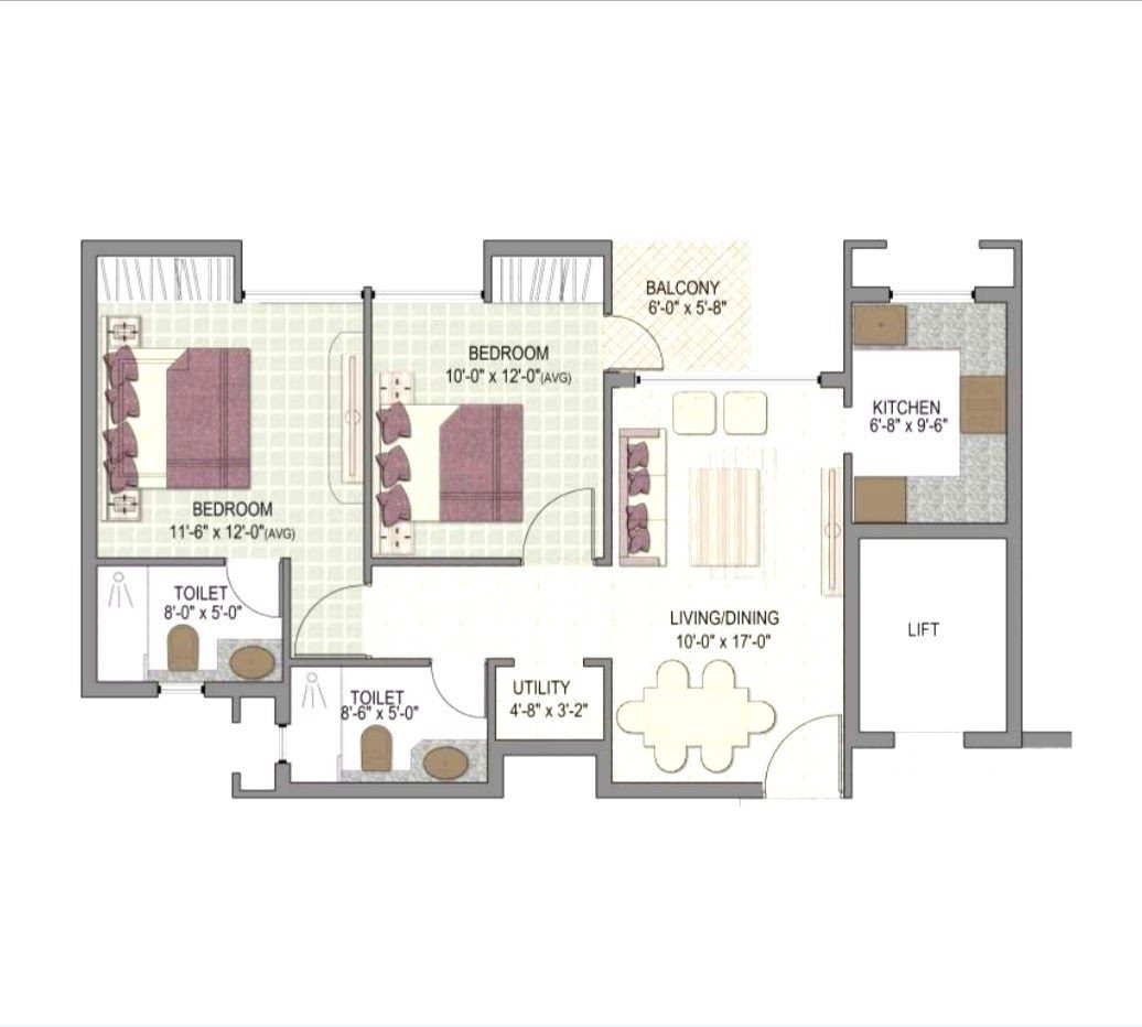 2 BHK Apartment for sale in Sector 131, Noida