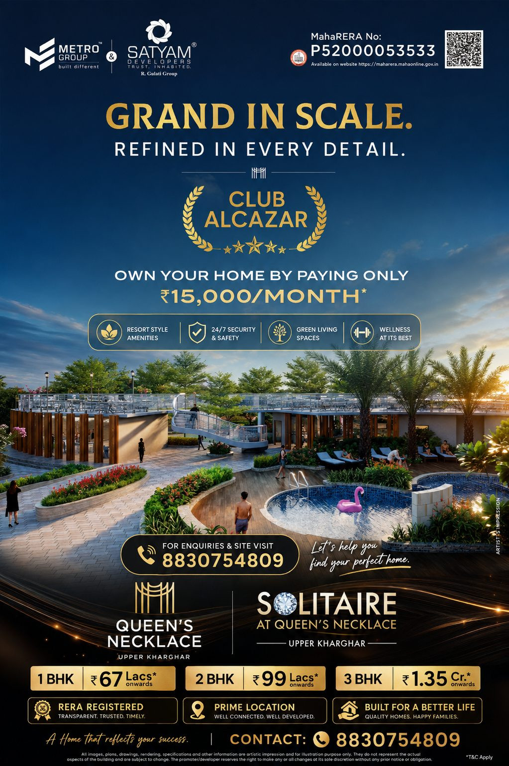 1 BHK Apartment for sale in Kharghar, Navi Mumbai