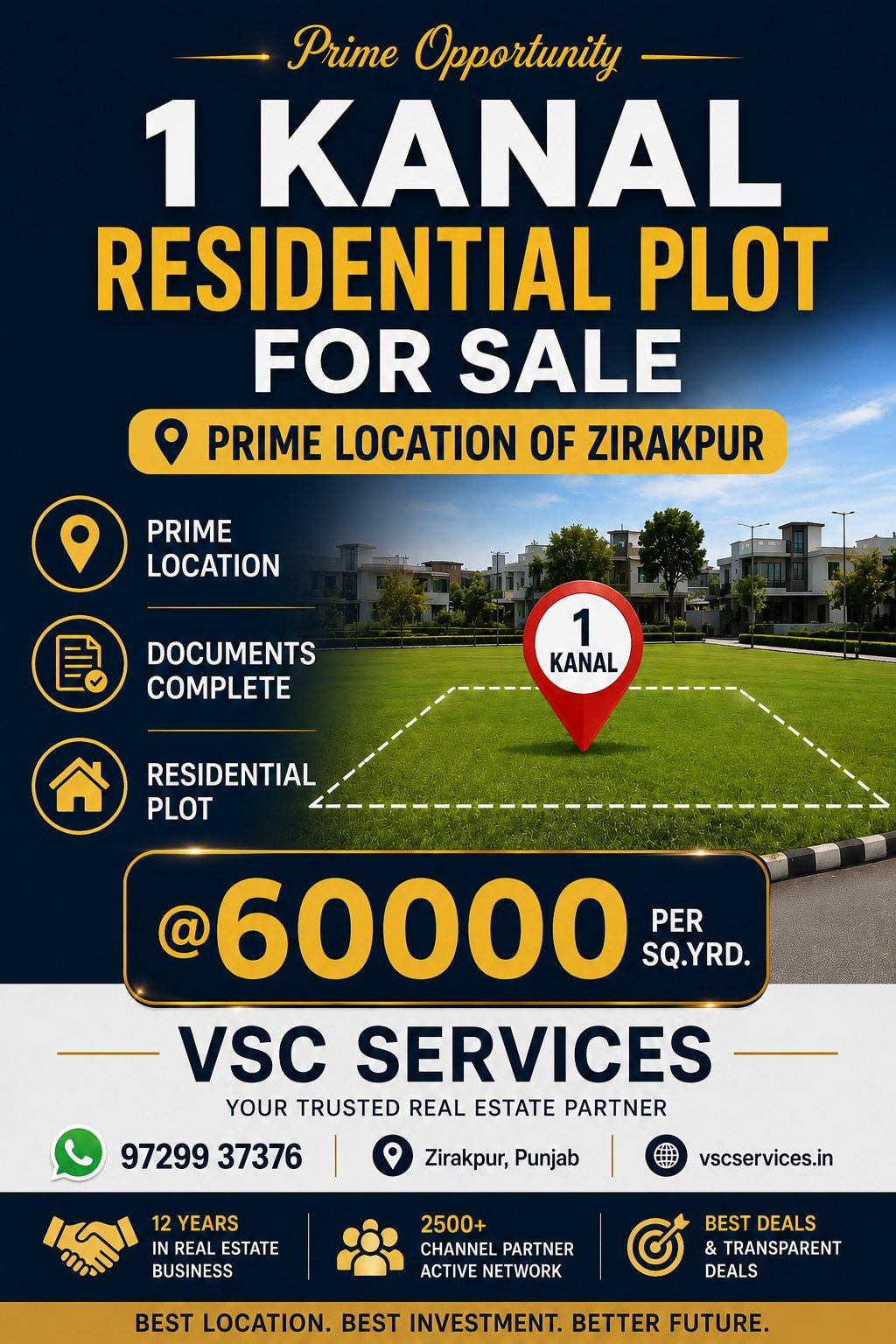 Residential plot for sale in Zirakpur, Mohali