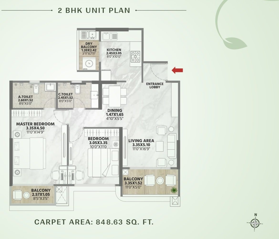 2 BHK Apartment for sale in Kharadi, Pune