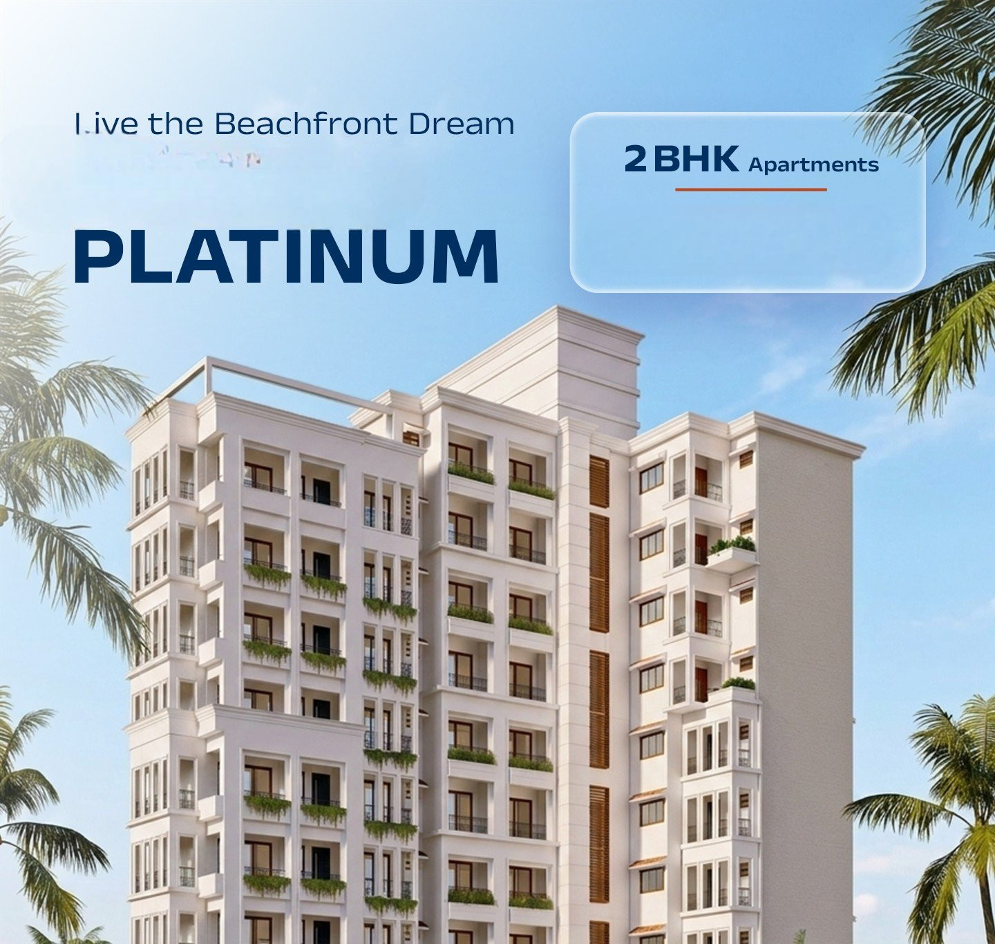 🌊 Live the Beachfront Dream at Goa's Platinum 2 BHK Apartment✨