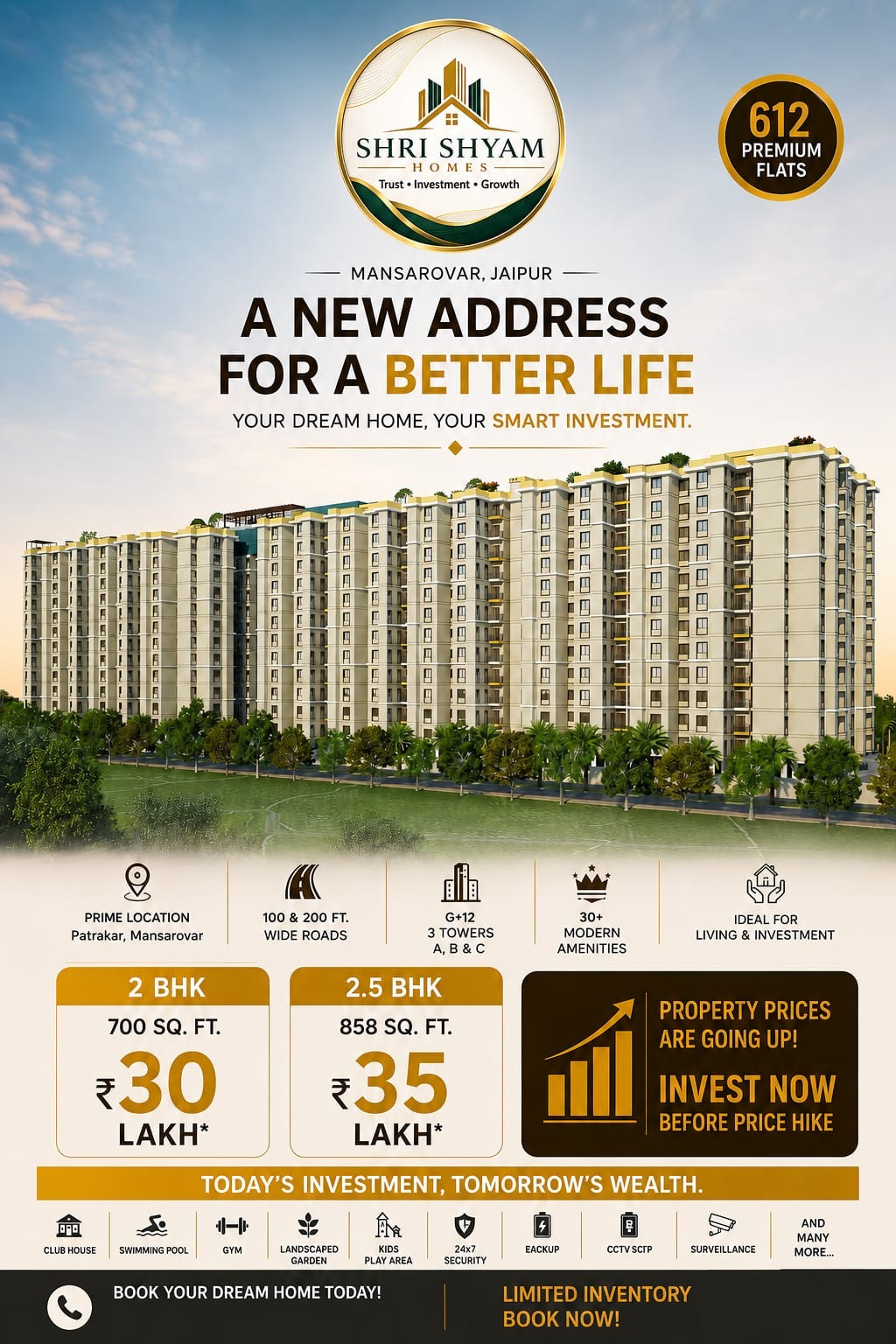 2 BHK Apartment in Dholai, Jaipur — hero photo