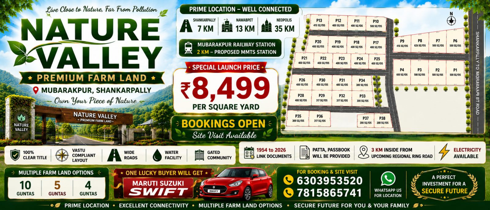 Farm land in Shankarpalle, Hyderabad — hero photo