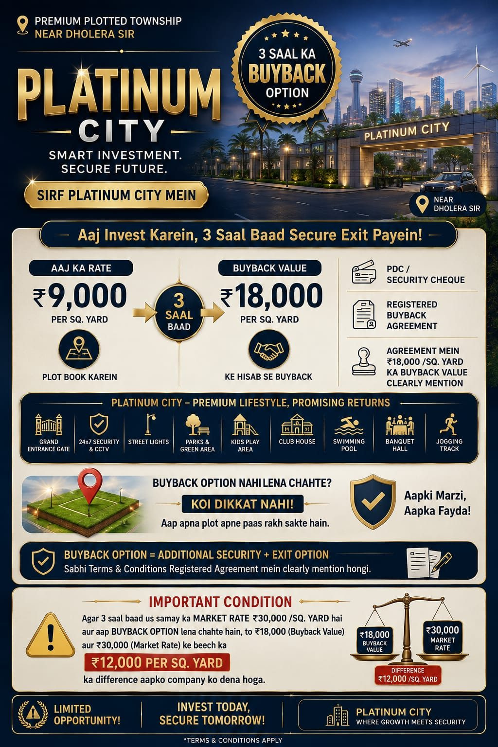 Residential plot in Dholera — hero photo