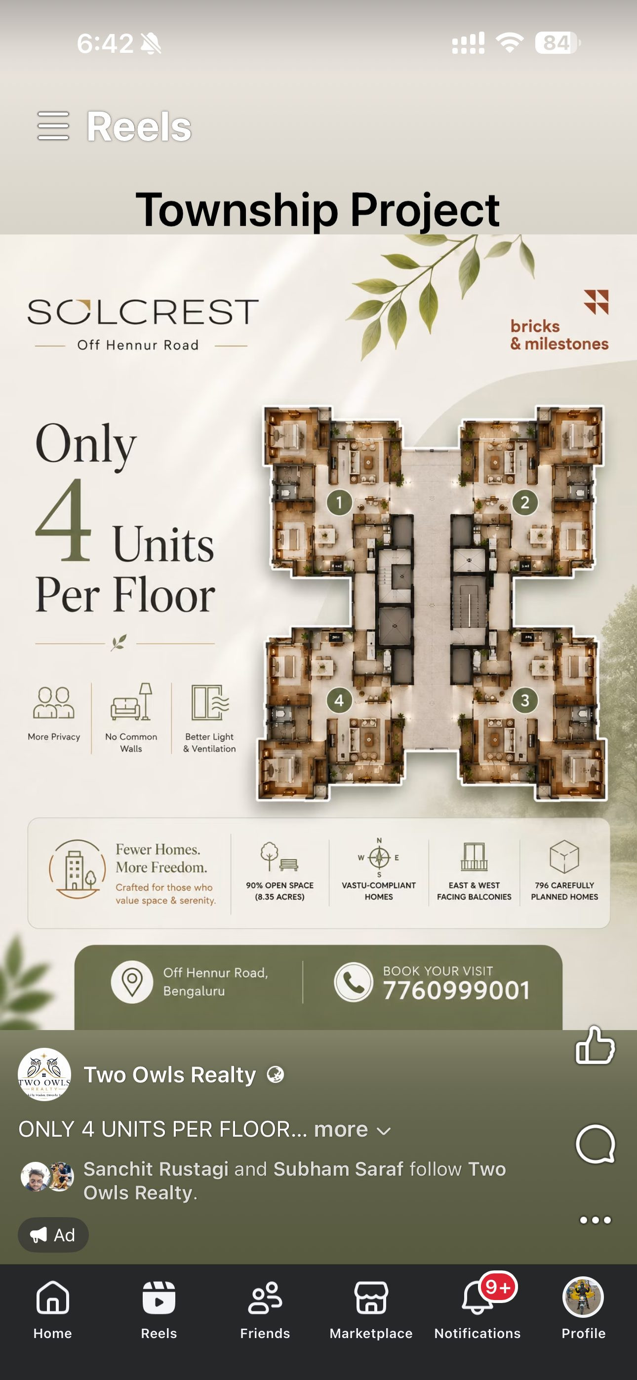 Apartment in Hennur, Bengaluru — hero photo