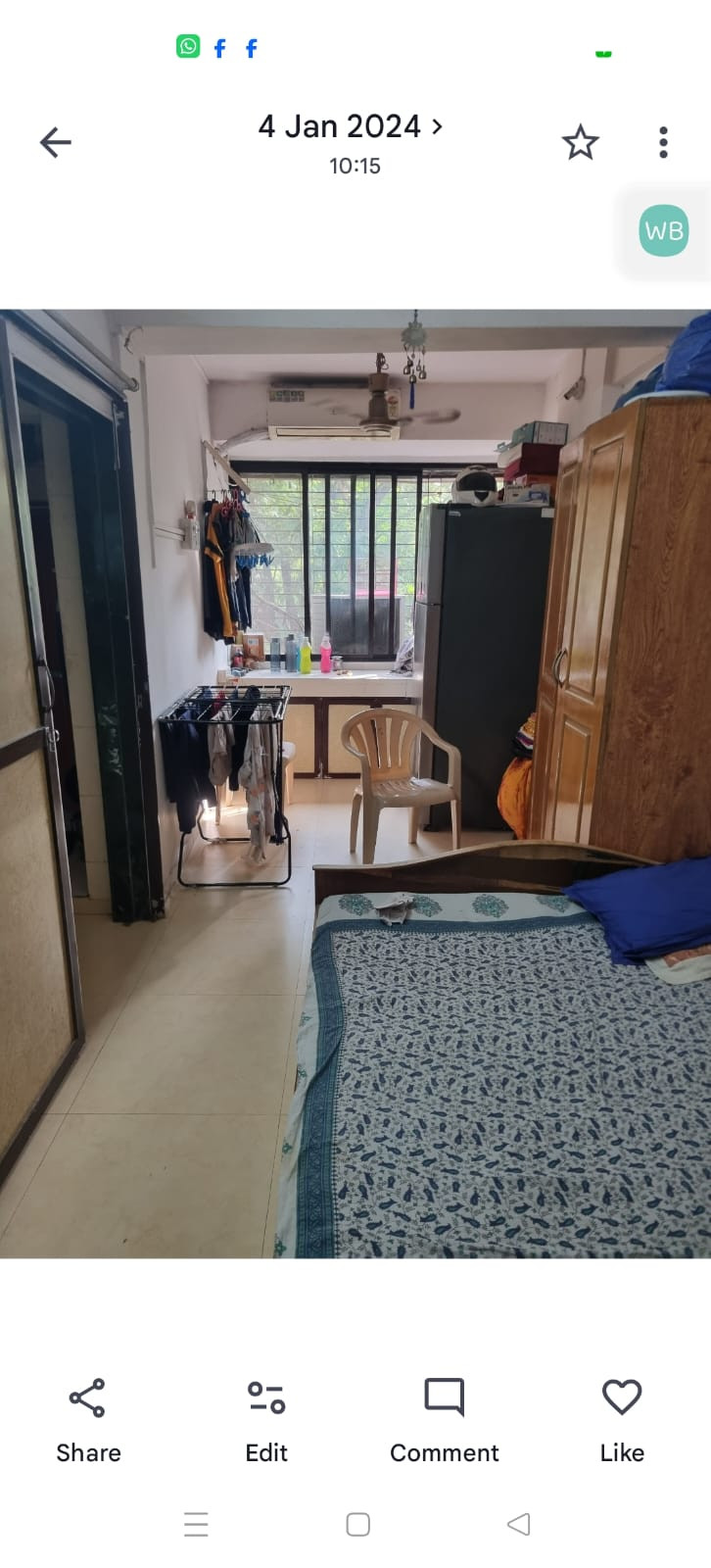 Rental 1BHK Flat near D.N.Ngr Metro Station