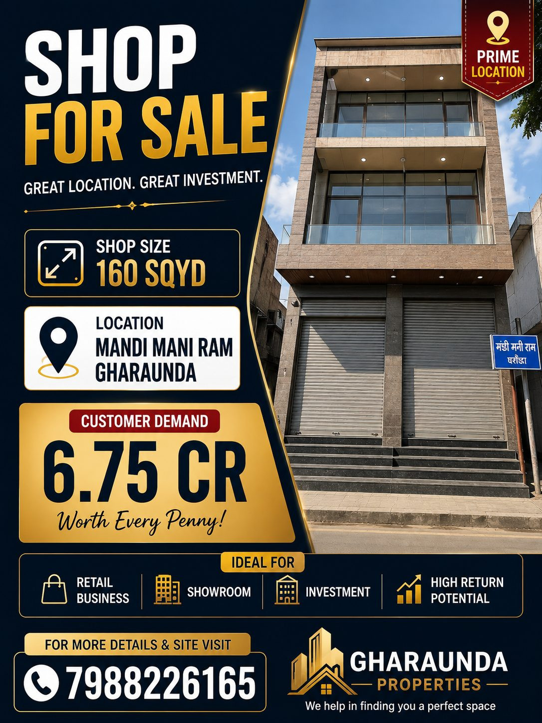Shop / Retail in Gharaunda — hero photo