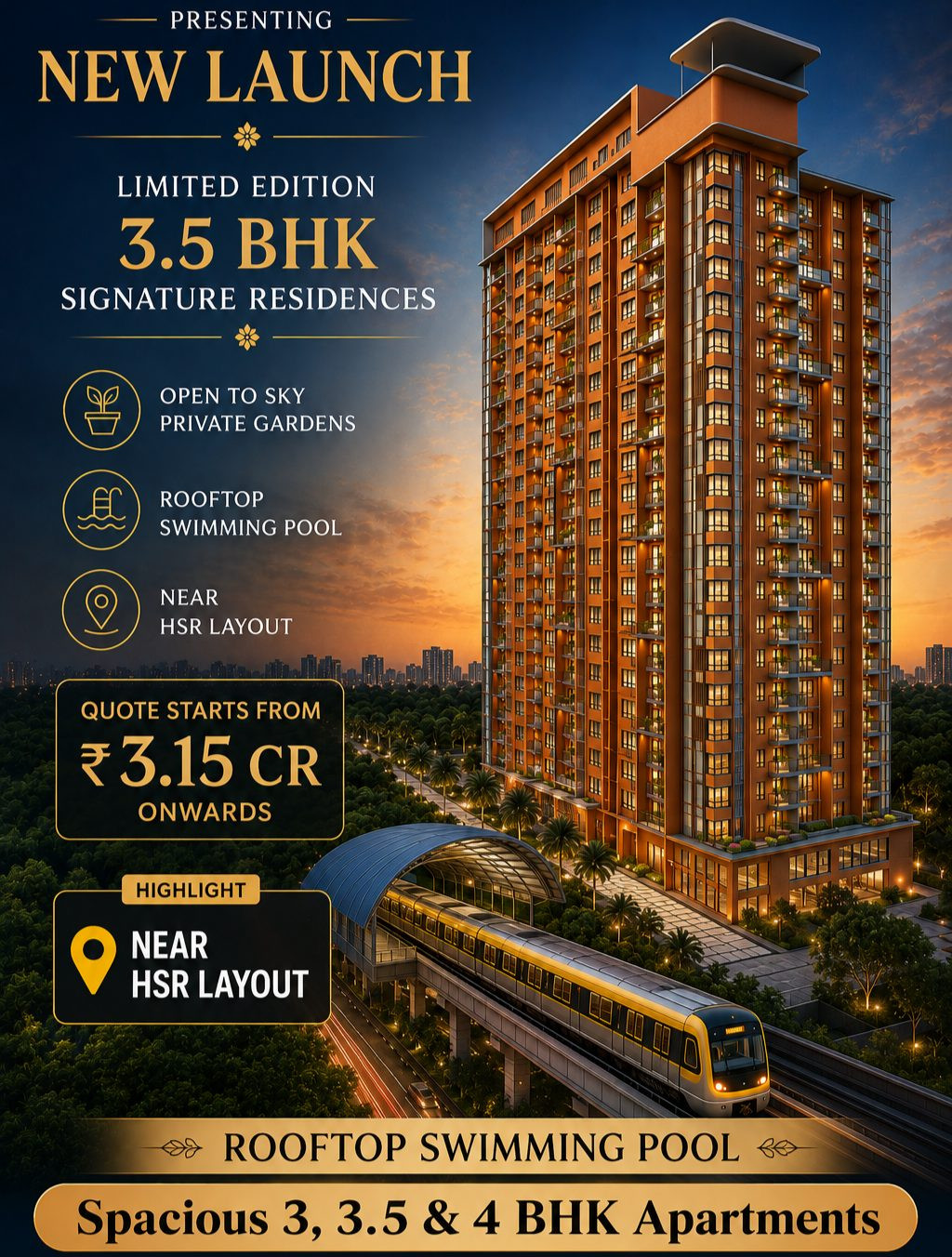 Apartment in HSR Layout, Bengaluru — hero photo