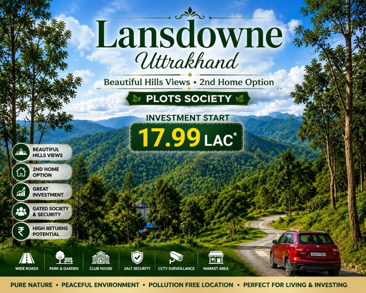 Residential plot in Lansdowne — hero photo