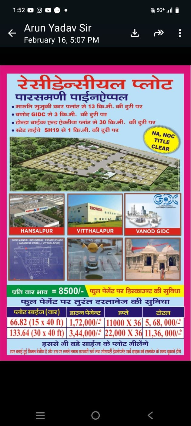 Residential plot in Shankheshwar — hero photo