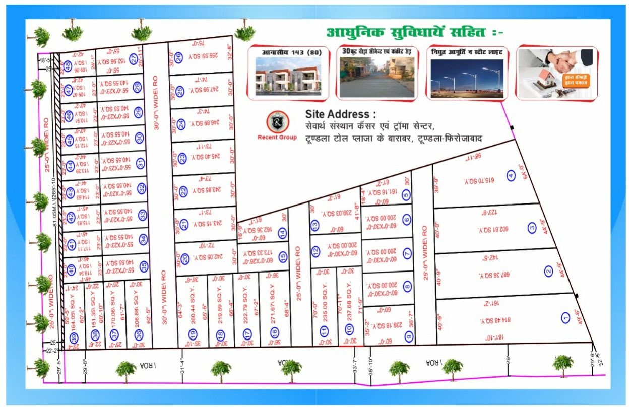 Mixed-use plot for sale in Tundla