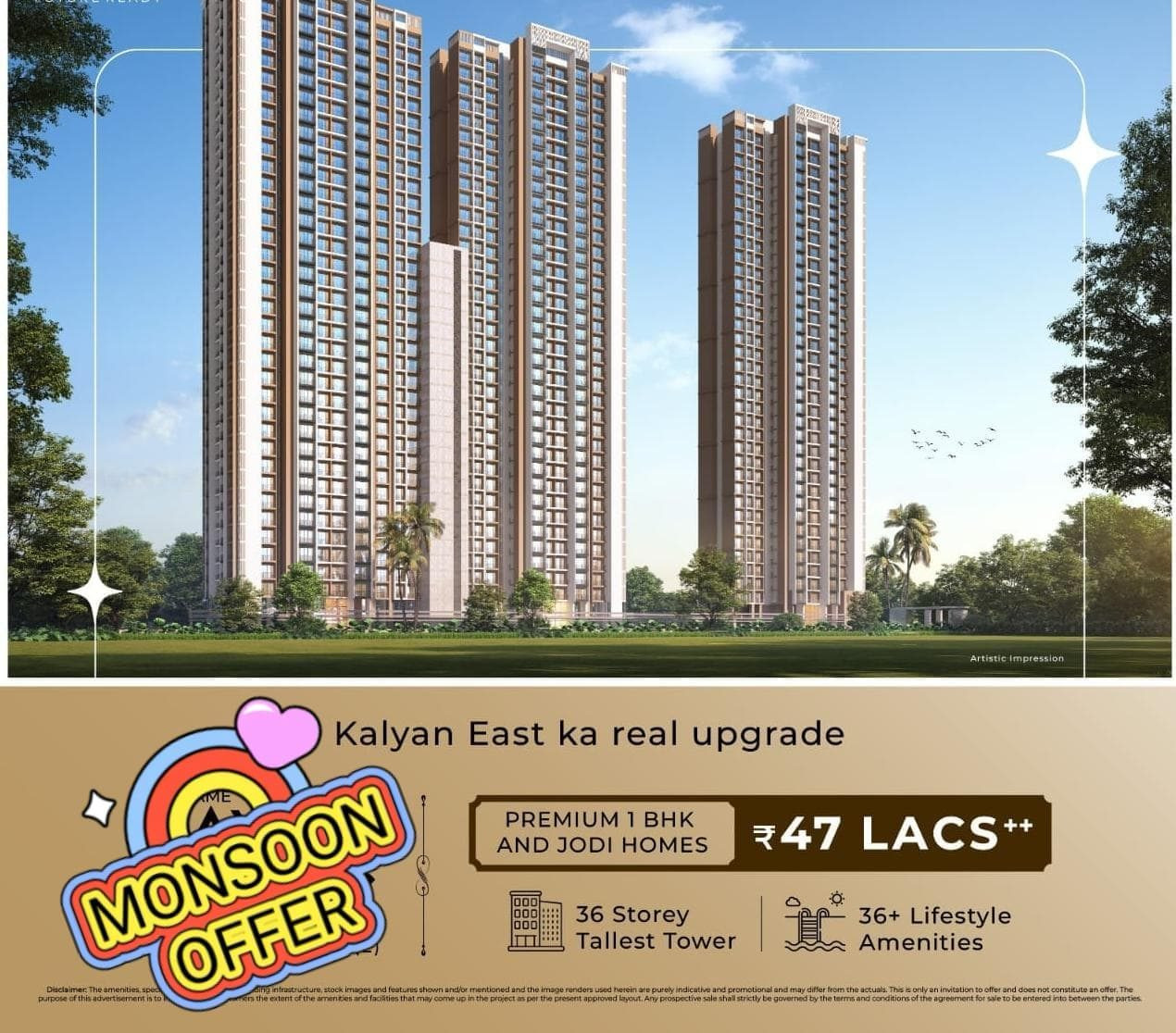 1 BHK Apartment for sale in Kalyan East, Thane