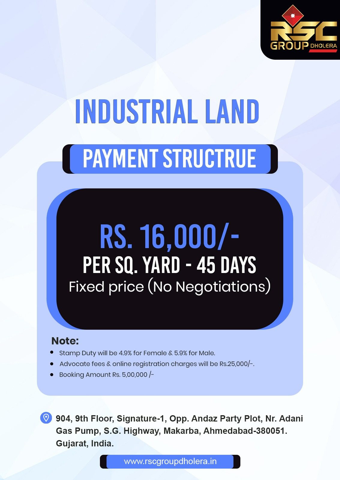 Industrial Shed in Dholera — hero photo