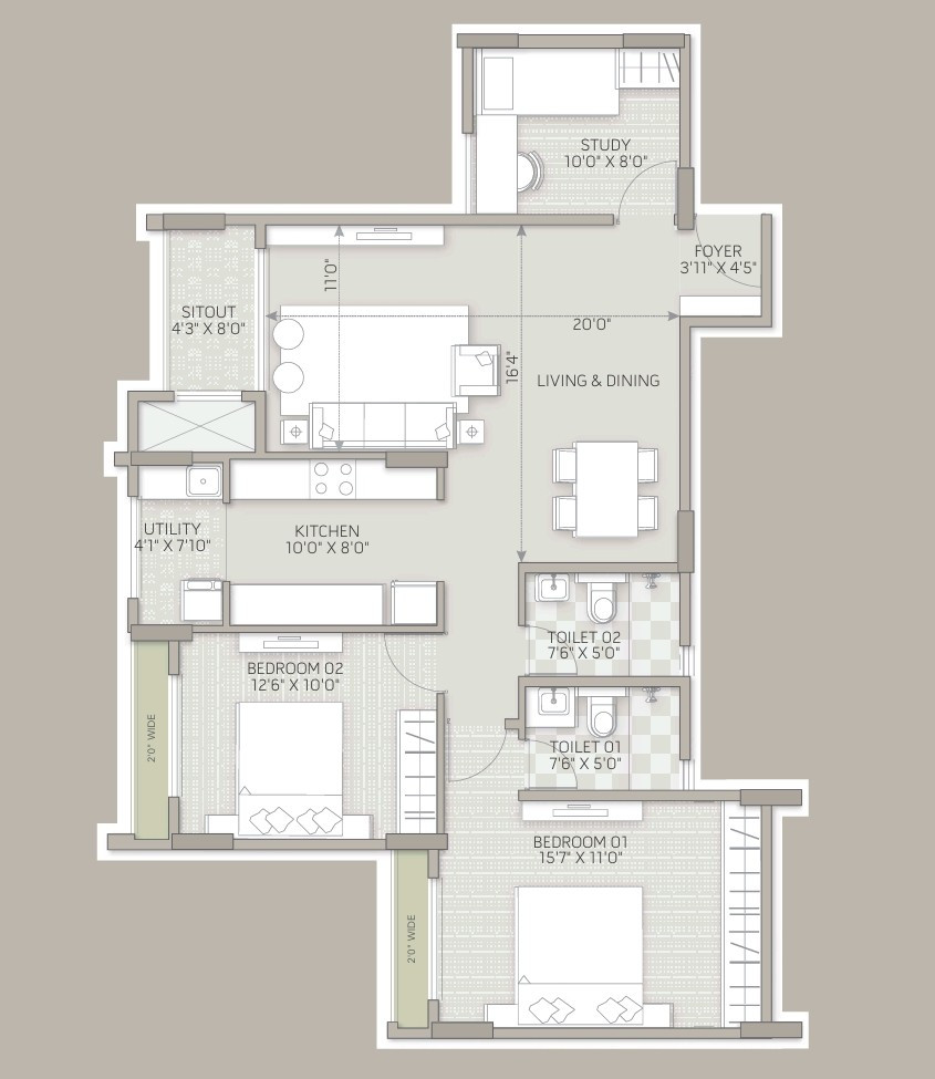 3 BHK Apartment in Nagavara, Bengaluru — photo 2