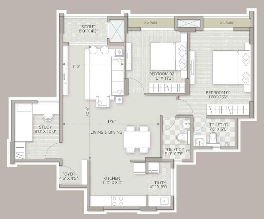 3 BHK Apartment in Nagavara, Bengaluru — photo 3