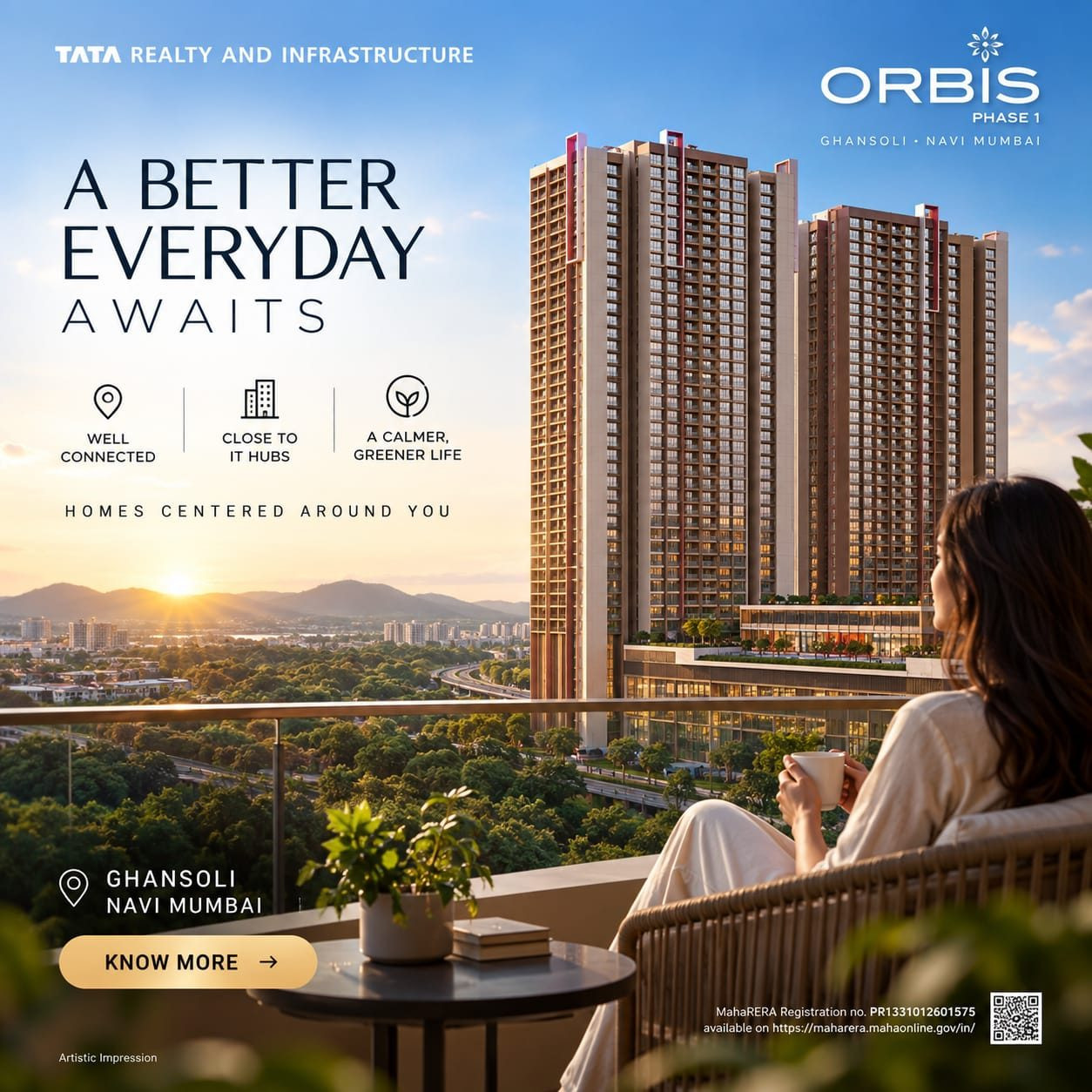 2 BHK Apartment for sale in Ghansoli, Navi Mumbai