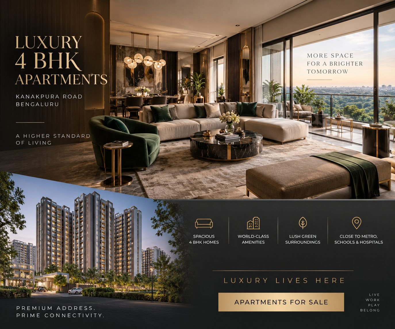 4 BHK Apartment for sale in Konanakunte, Bengaluru