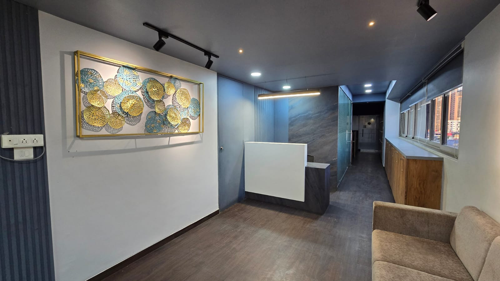 Reception Area with 3 seater sofa