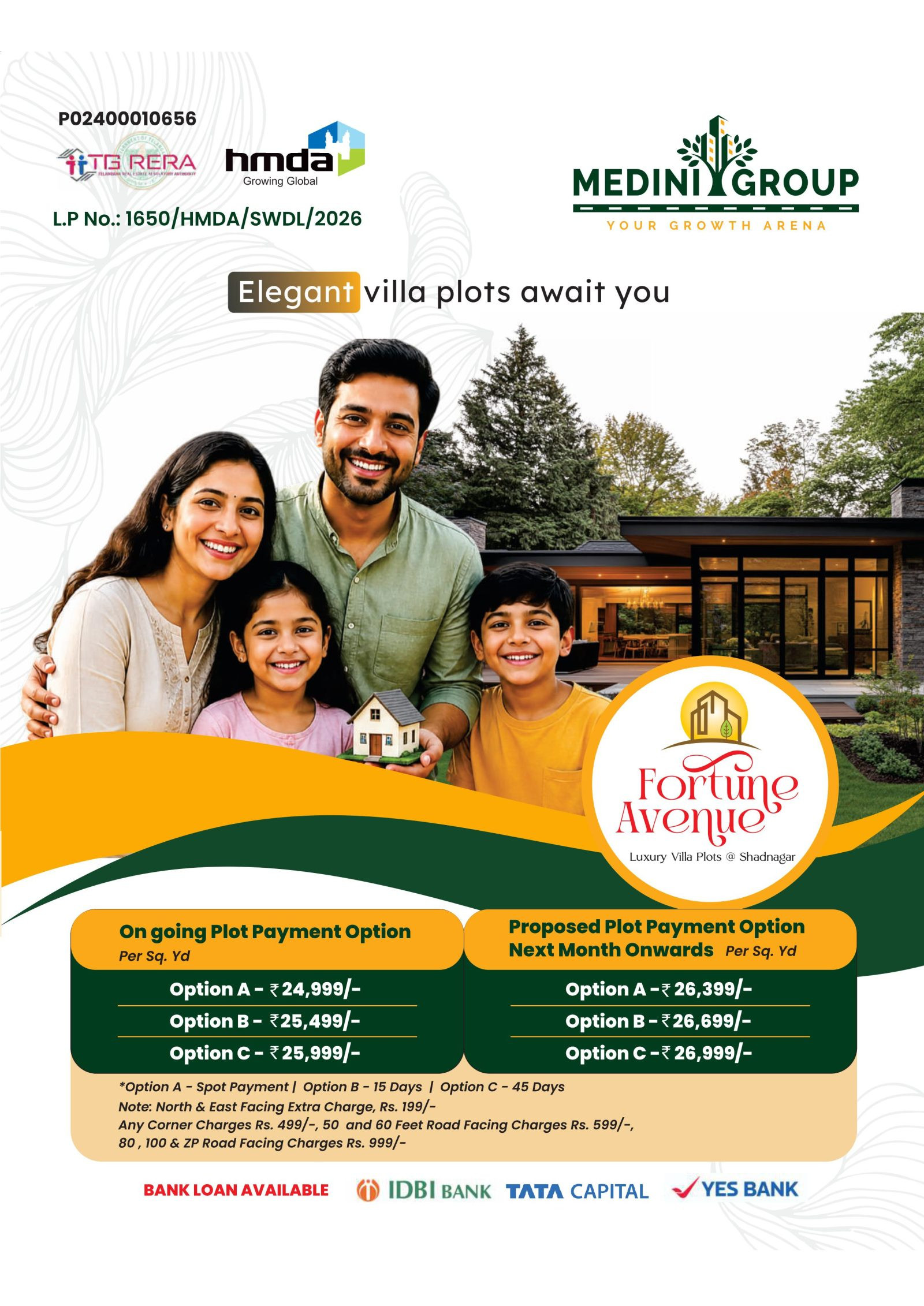 Fortune Avenue by Medini group in Shadnagar