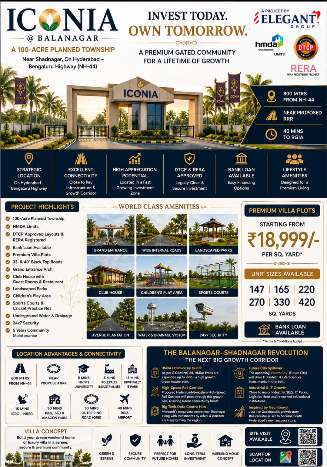 Residential plot for sale in Shadnagar