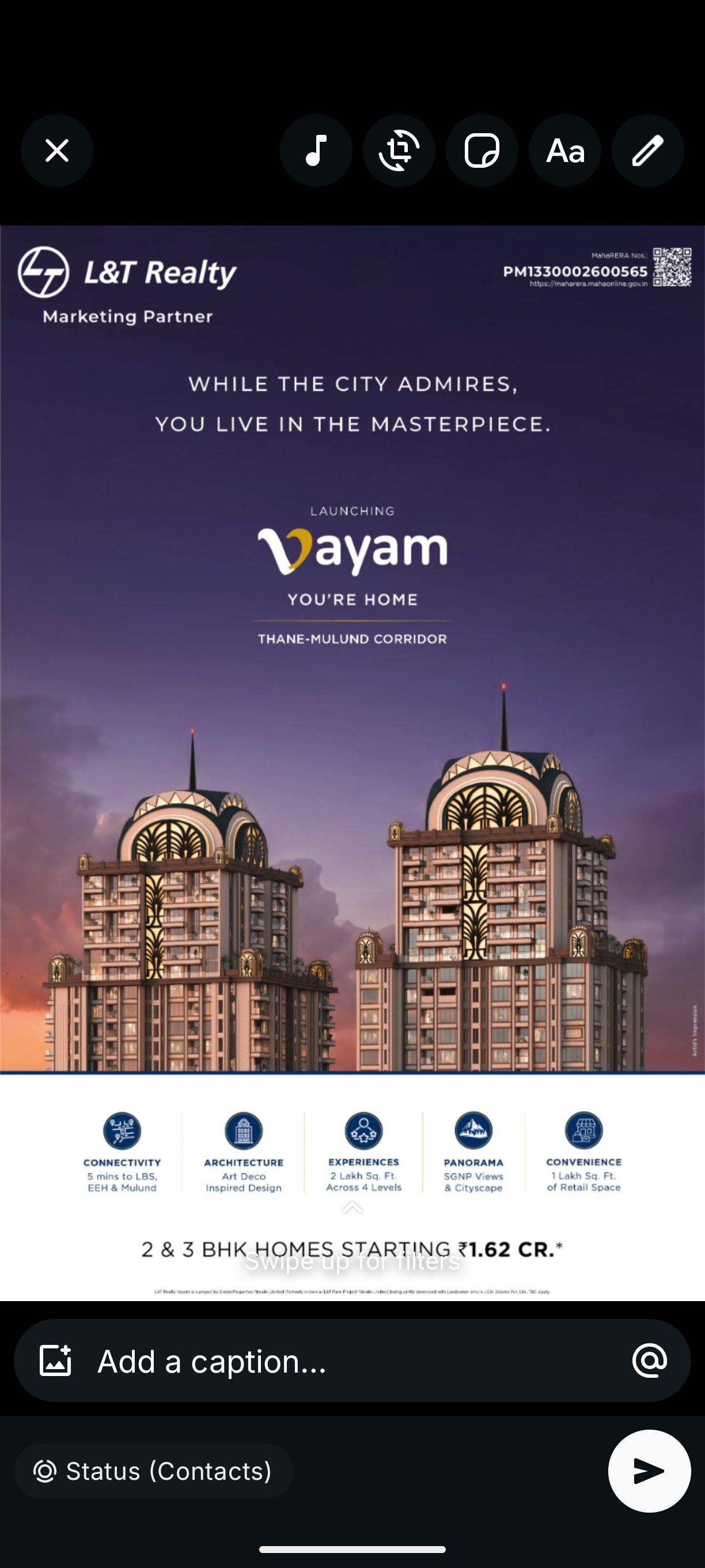 1 BHK Apartment for sale in Thane West, Thane