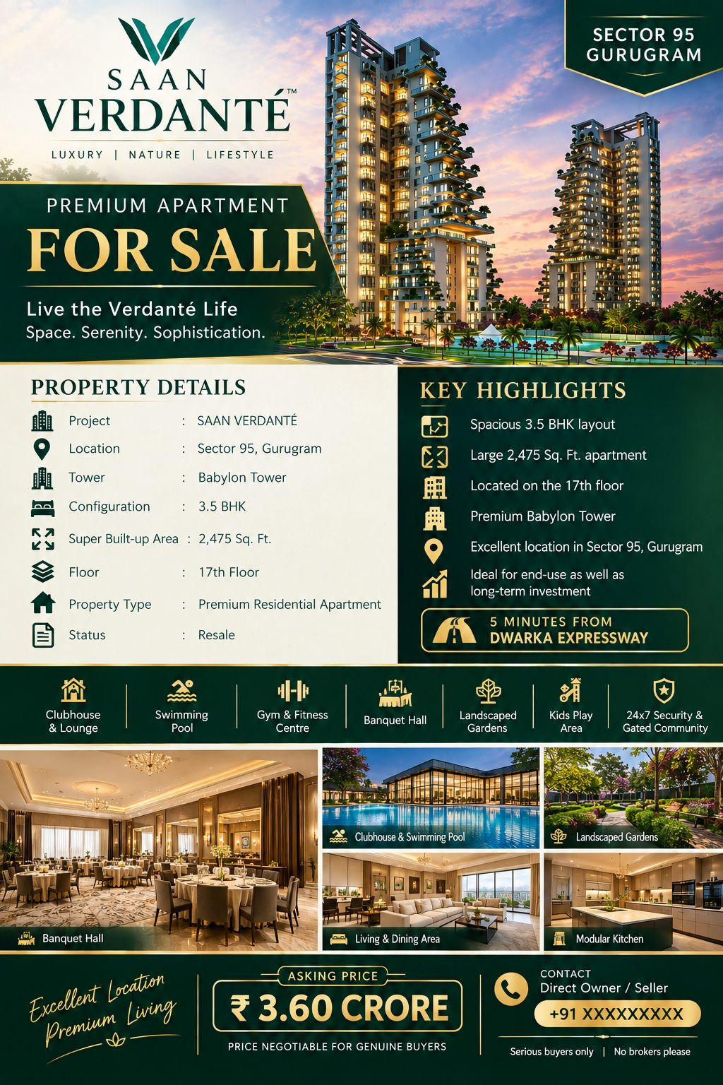 Apartment in Sector 95, gurugram — hero photo